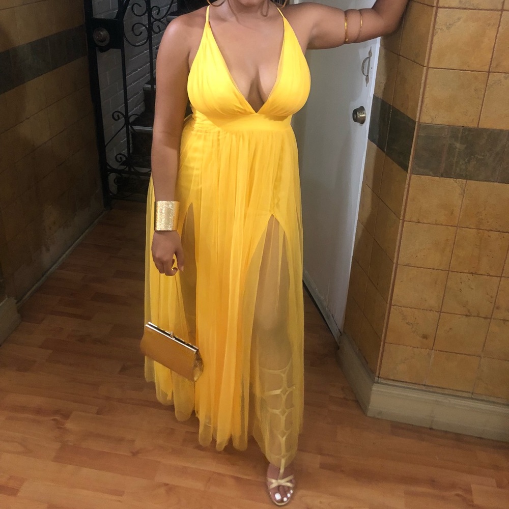 Yellow Dress | Long Dress | Full & Flowie Dress